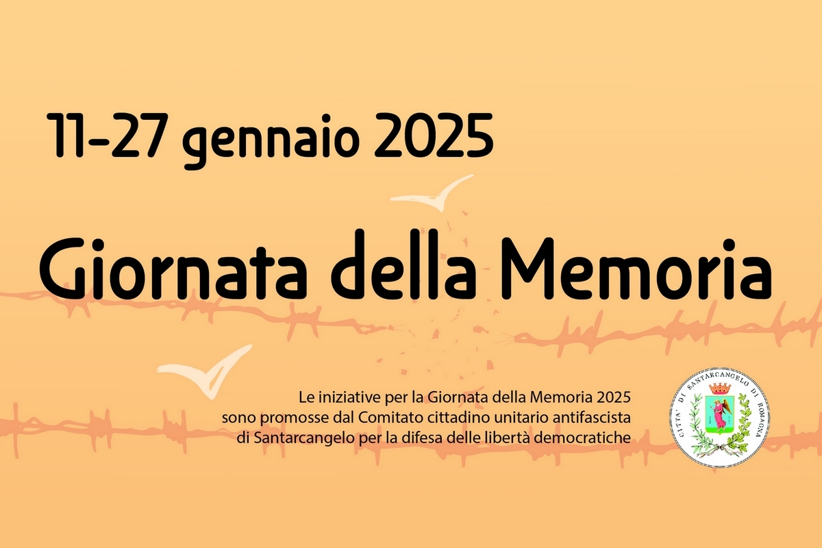 Giornata della Memoria 2025, tutte le iniziative di Santarcangelo: lunedì 27 gennaio la commemorazione istituzionale