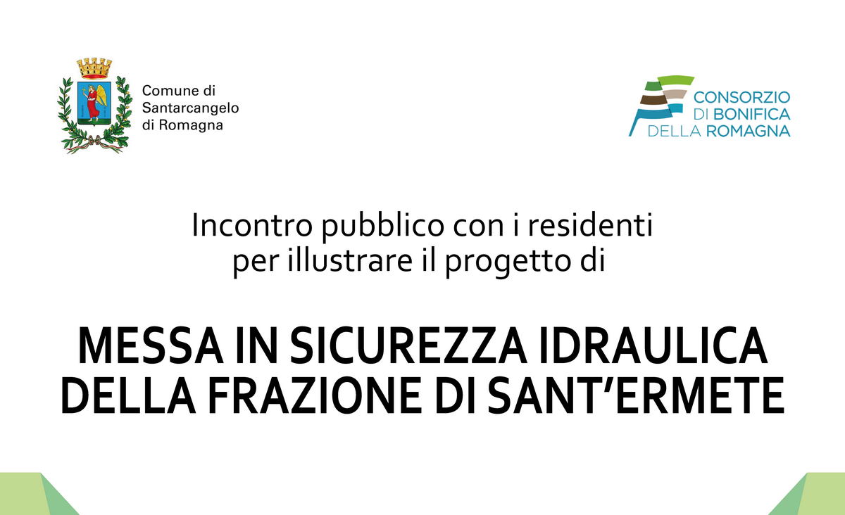 Messa in sicurezza idraulica della frazione di Sant’Ermete, mercoledì 29 gennaio l’incontro pubblico di presentazione